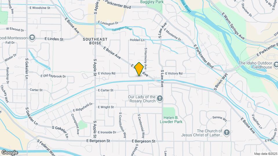 1319 E Victory Rd Map and Location Details