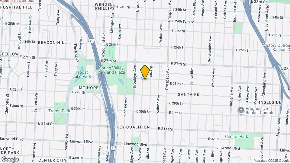 2805 Park Ave Map and Location Details