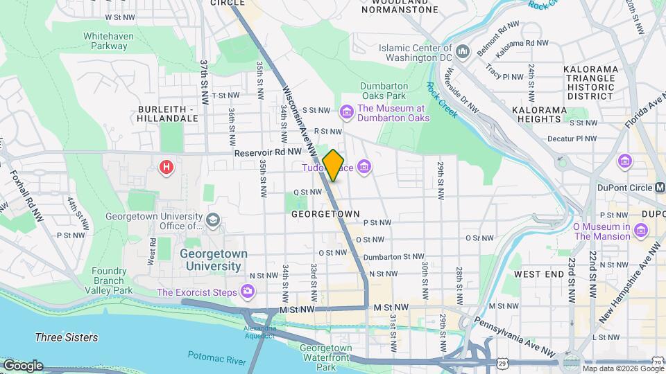 1621 Wisconsin Ave NW, Unit B Map and Location Details