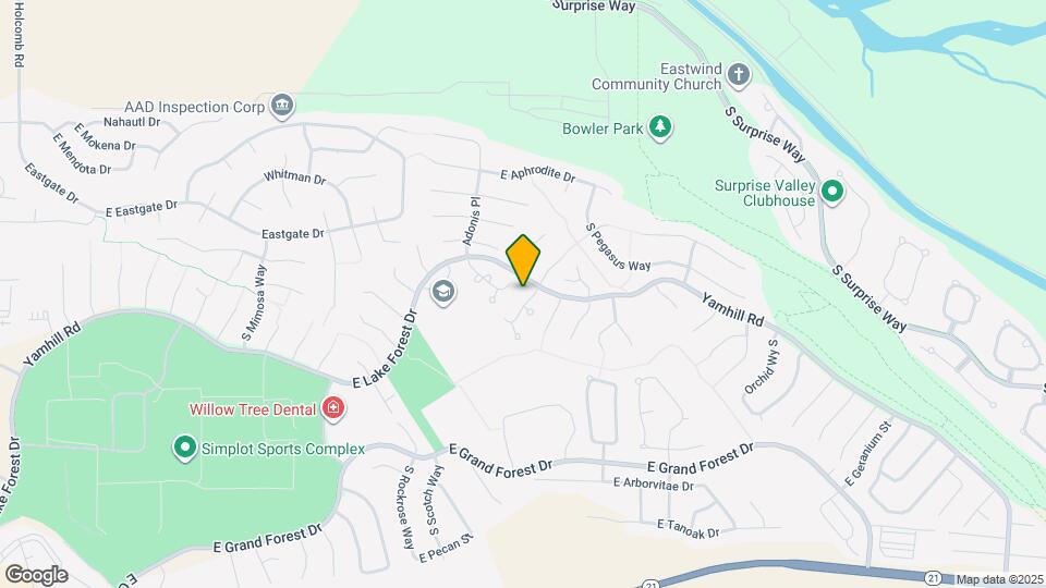 5561 S Caper Pl Map and Location Details