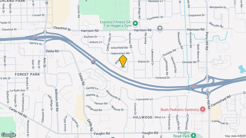 1345 Zephyr Hills Dr Map and Location Details