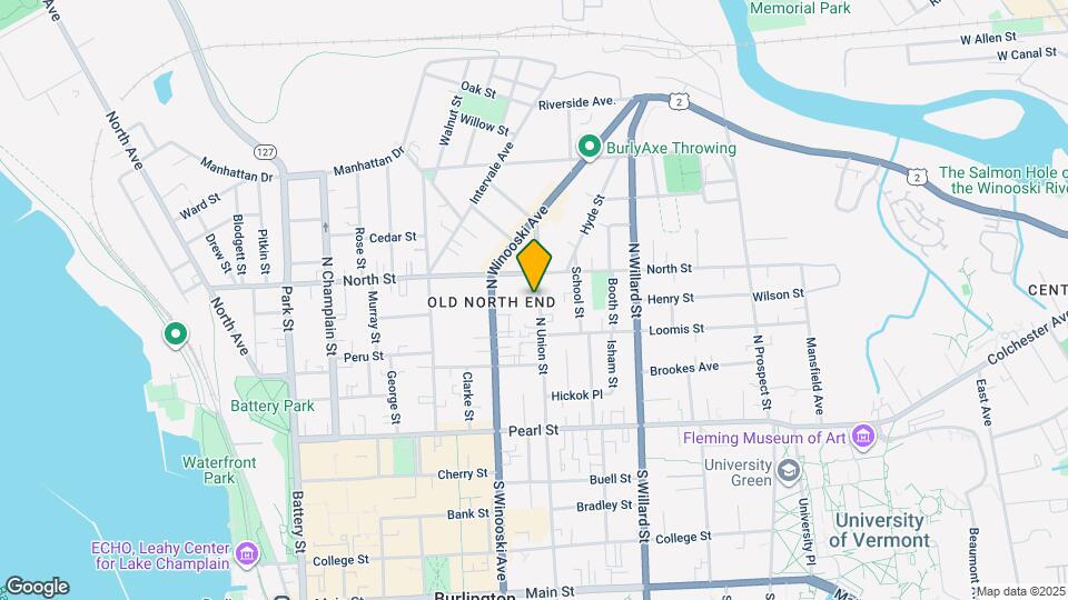 127 N Union St Map and Location Details