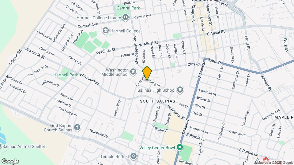 315 Lang St Map and Location Details