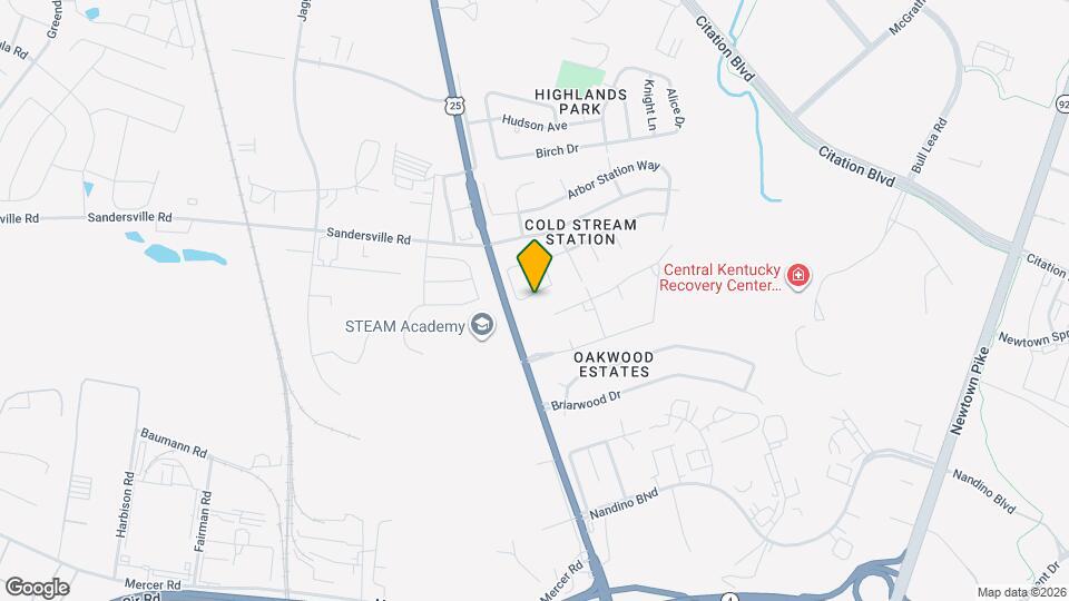 840 Hidden Stream Dr Map and Location Details