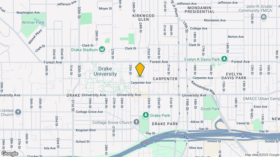 1323 24th St Map and Location Details