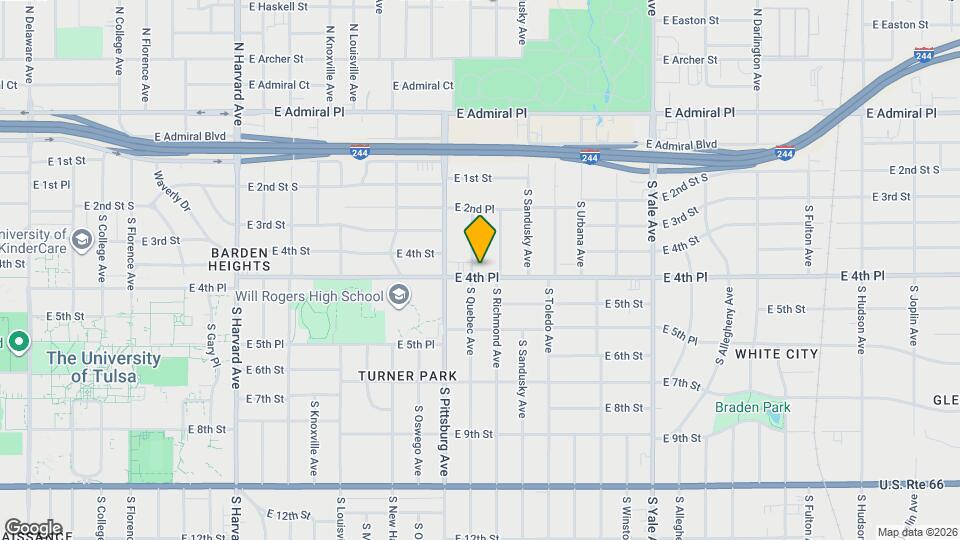 4205 E 4th Pl Map and Location Details