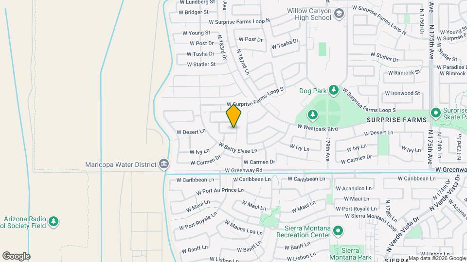 15728 N 182nd Ln Map and Location Details