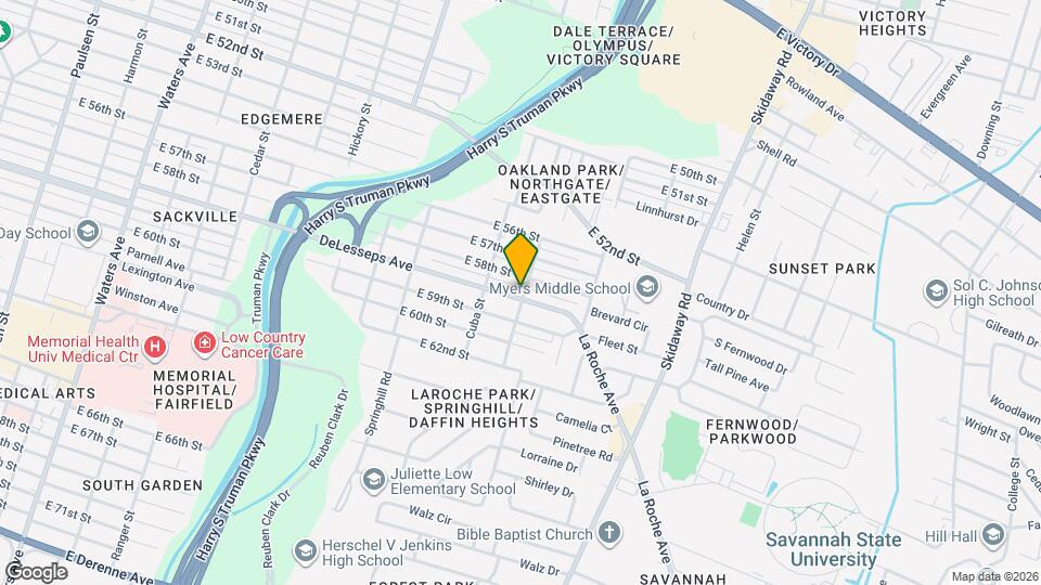 2120 DeLesseps Ave Map and Location Details