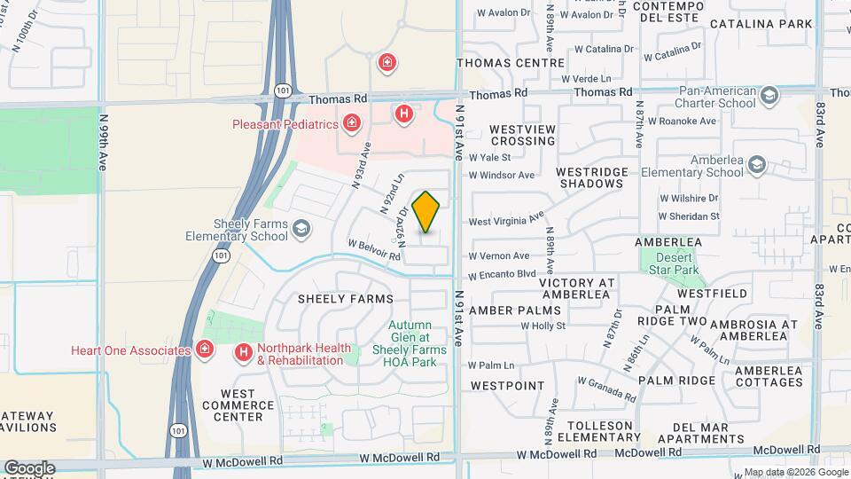 2205 N 91st Gln Map and Location Details