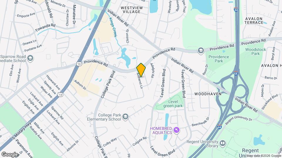 912 Amherst Ln Mapa y Detalles de la Ubicación