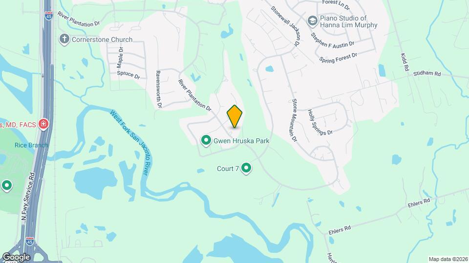 595 River Plantation Dr Map and Location Details