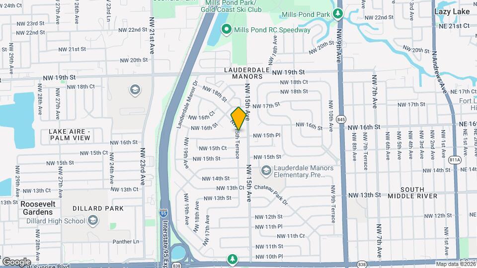 1540 NW 15th Ter Mapa y Detalles de la Ubicación