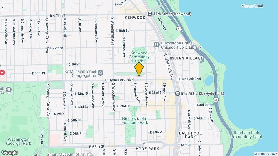 1356 E Hyde Park Blvd Map and Location Details