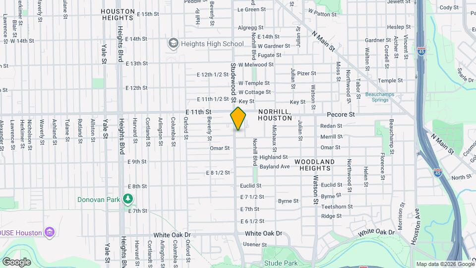 1008 Studewood St Map and Location Details