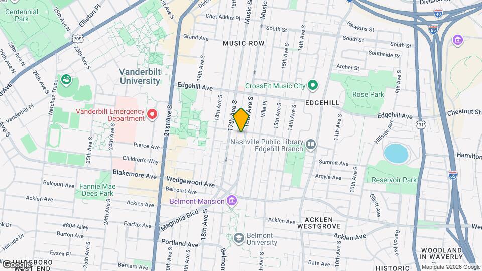 1605 Deford Bailey Ave, Unit 1605 DeFord Bailey Ave Mapa y Detalles de la Ubicación