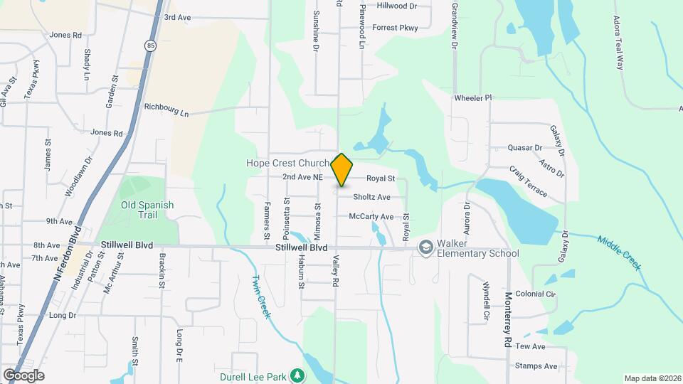 1002 Valley Rd Map and Location Details