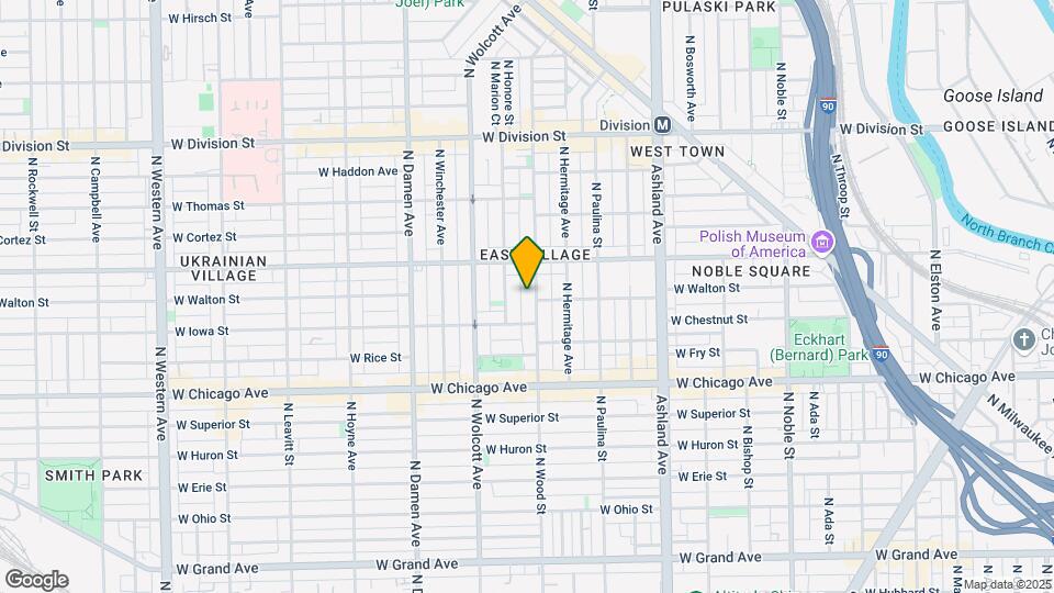 928 N Wood St, Unit 3 Map and Location Details