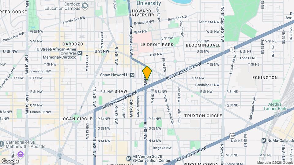 1707 6th St NW, Unit 1707 6th St Unit 2 Map and Location Details