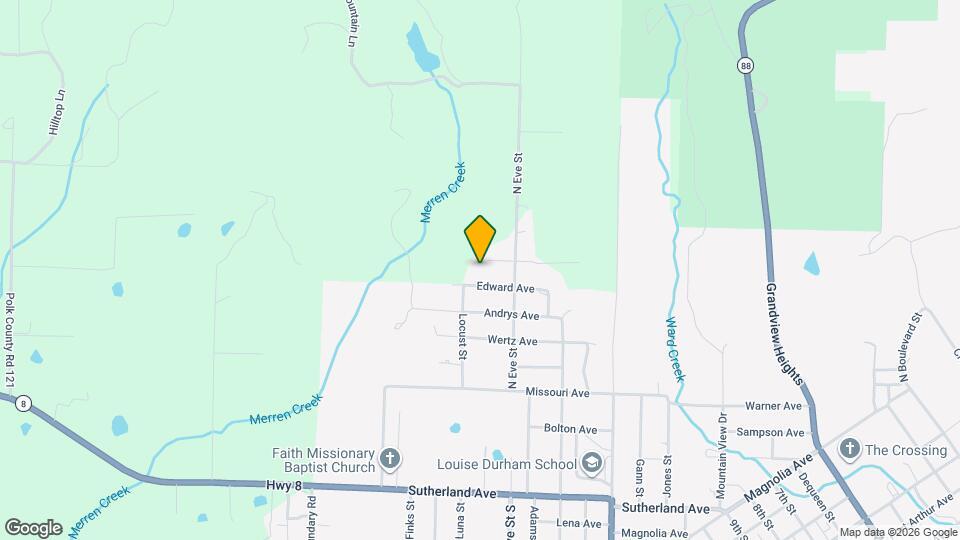 2100 Roach St Mapa y Detalles de la Ubicación