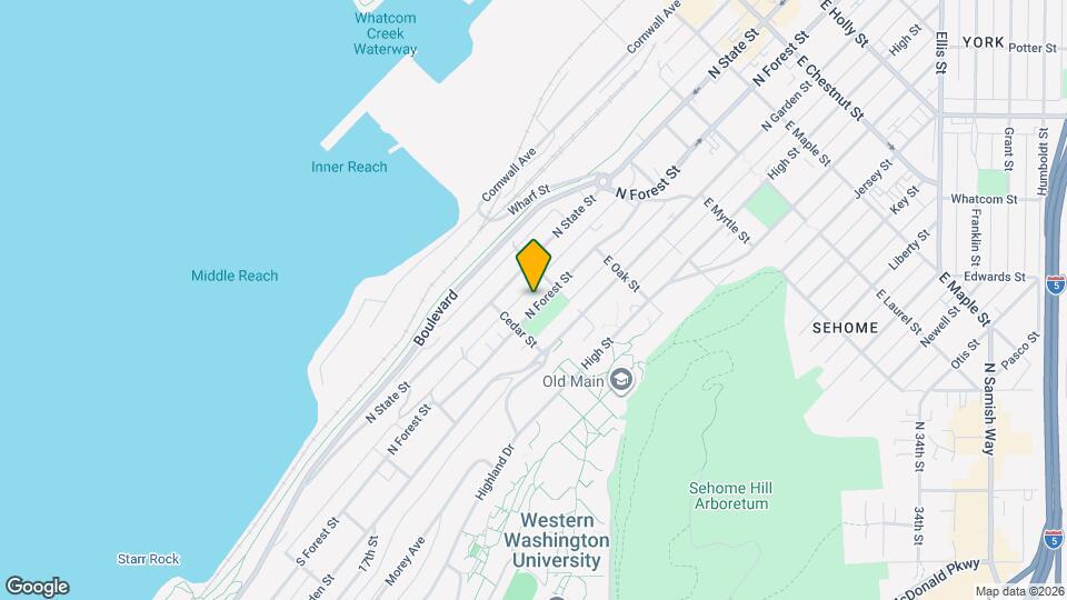 517 N Forest St Map and Location Details