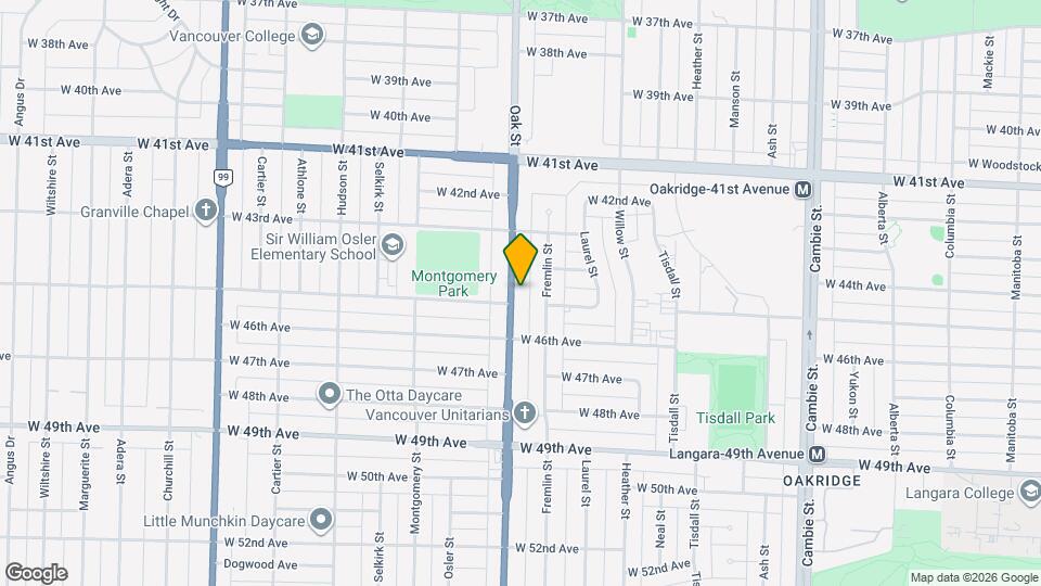 6070 Oak St Map and Location Details