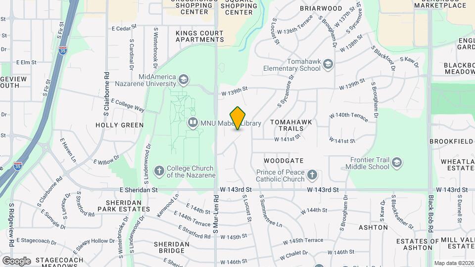 16510 W 141st St Map and Location Details