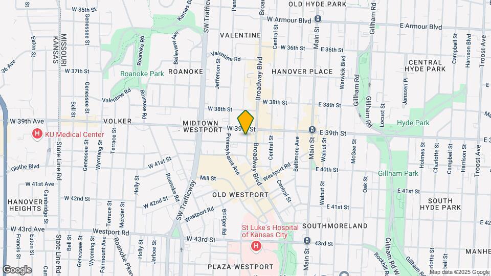 3914-3916 Washington St Map and Location Details