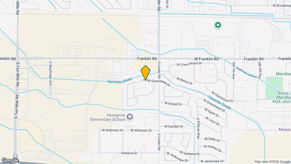1749 W Greenhead Dr Map and Location Details