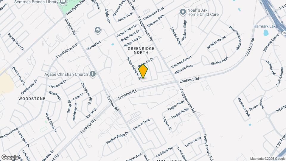 6403 Ridge Creek Dr Map and Location Details