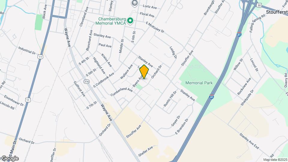 955 Orchard Dr Map and Location Details