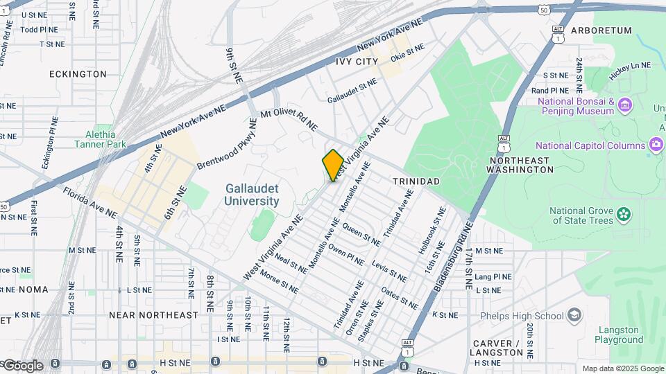 1633 W Virginia Ave NE Map and Location Details