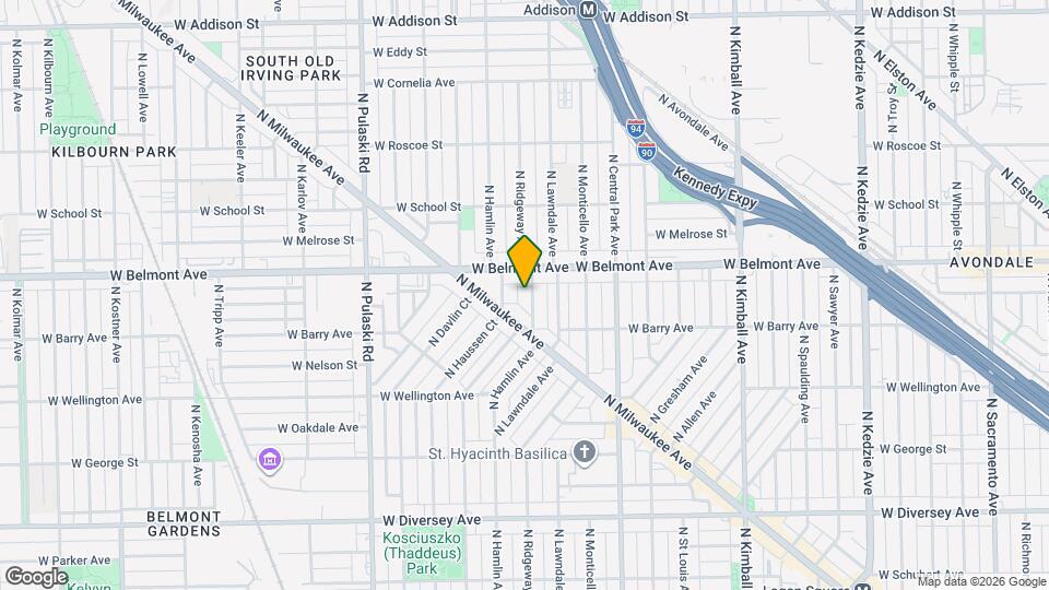 3144 N Ridgeway Ave, Unit 2 Map and Location Details