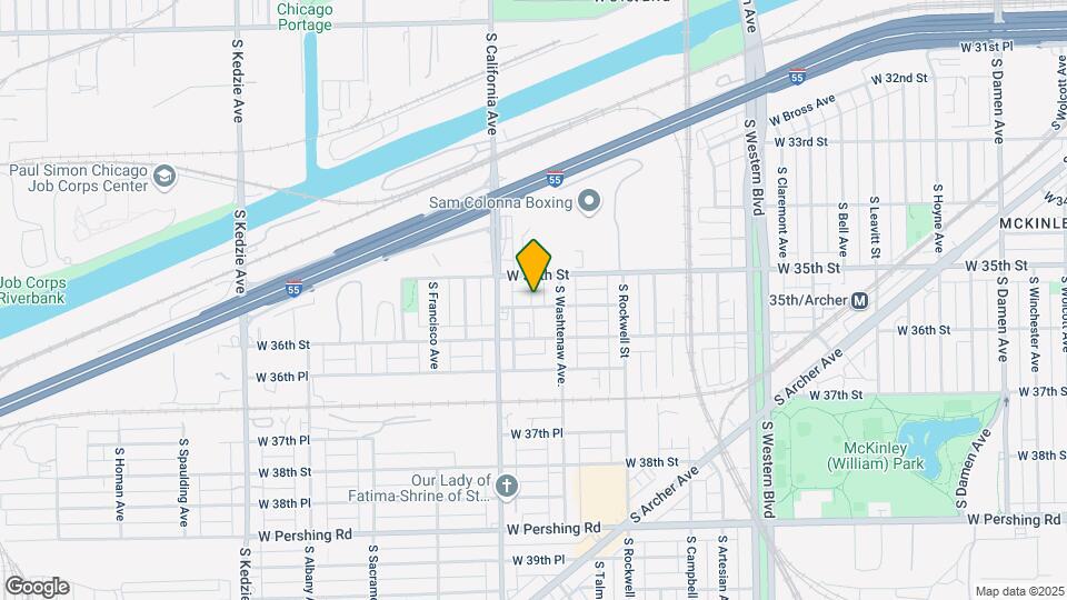 2724 W 35th Pl Mapa y Detalles de la Ubicación