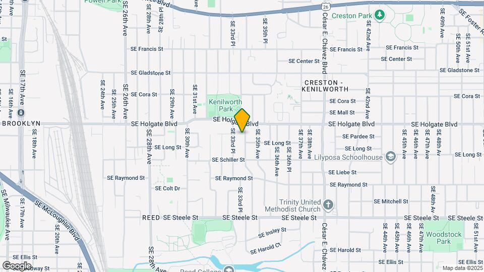 4603 SE 34th Ave Map and Location Details