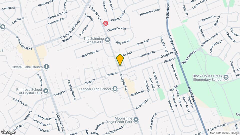 2604 S Bagdad Rd Mapa y Detalles de la Ubicación