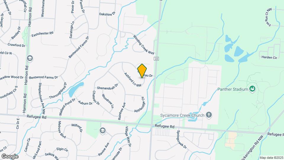 8608 Ashford Ln NW Map and Location Details