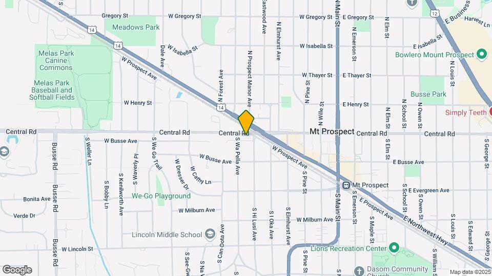 517 W Central Rd, Unit 2A Map and Location Details