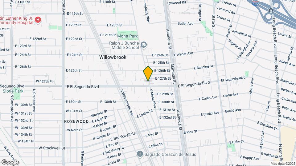 2443 El Segundo Blvd Map and Location Details