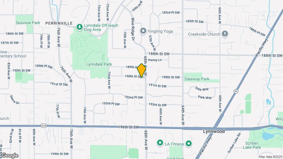 6822 190th St SW Map and Location Details