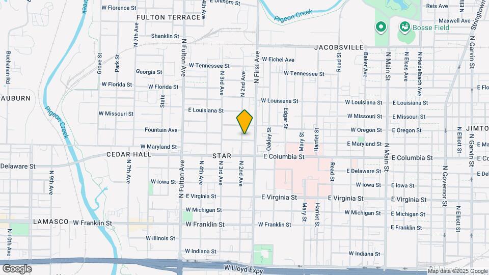 901 N 2nd Ave Map and Location Details