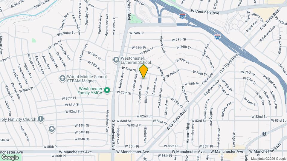 7832 Croydon Ave Map and Location Details