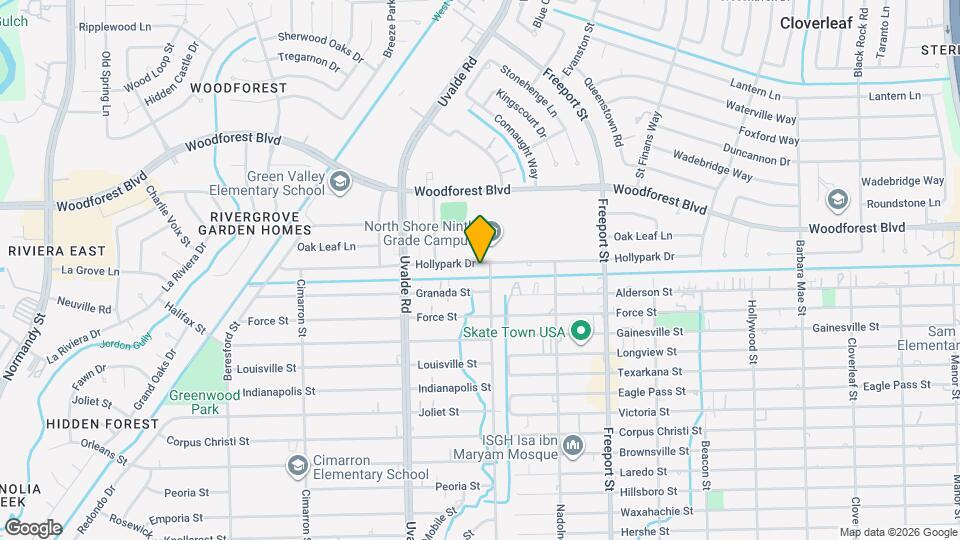 13522 Hollypark Dr Map and Location Details