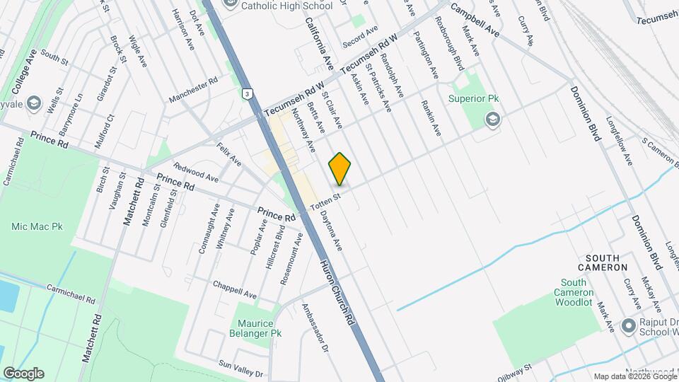 1698 Northway Ave Map and Location Details