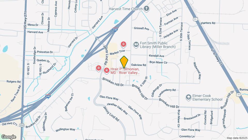 2743 Oakview Rd Map and Location Details