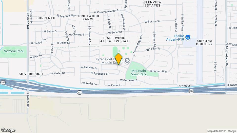 5093 W Whitten St Map and Location Details