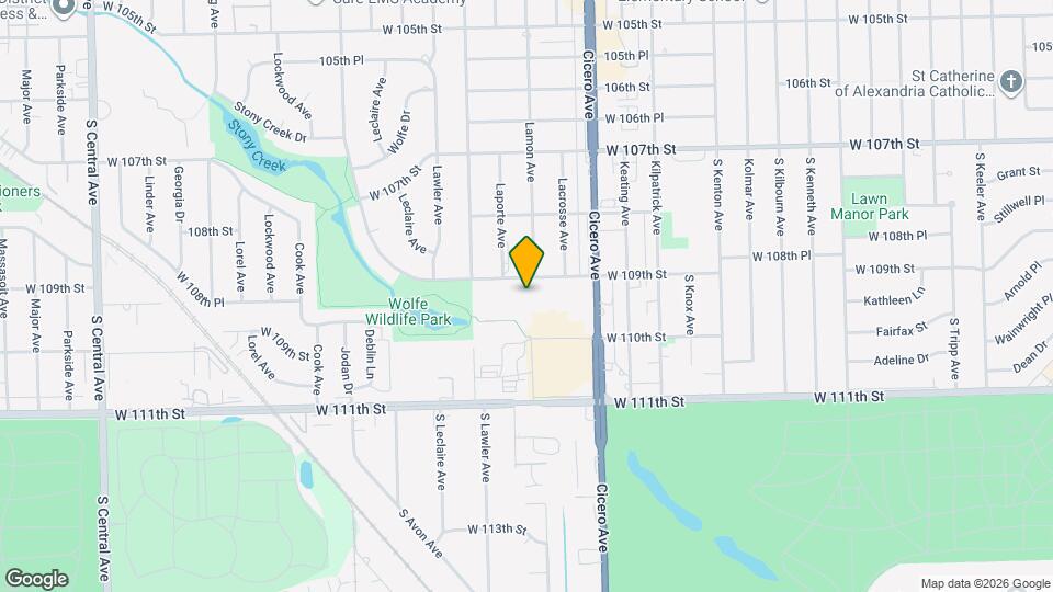 4827 W 109th St Map and Location Details