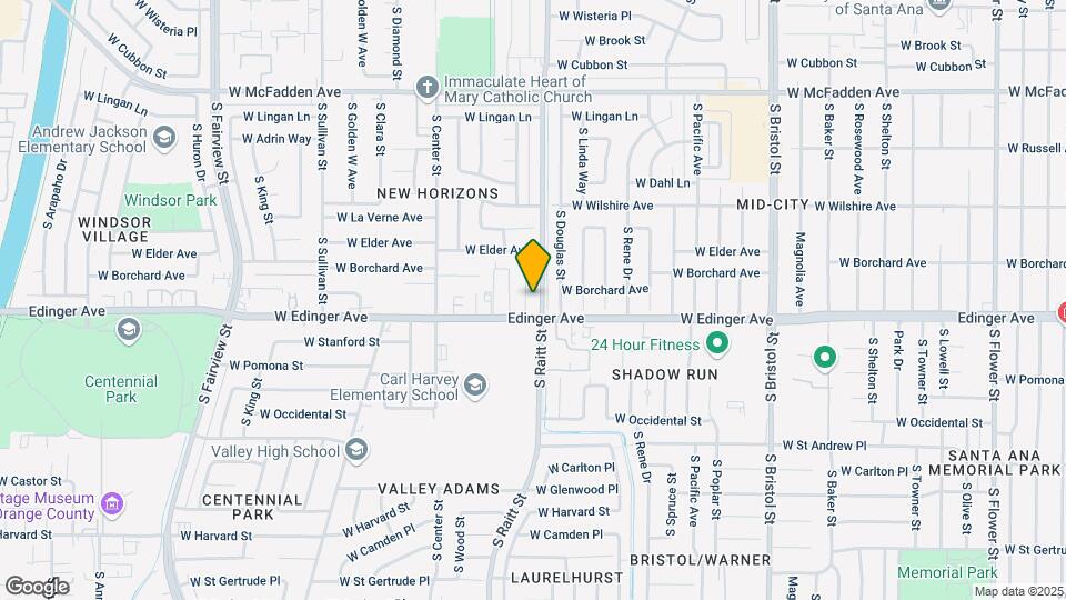 1442 S Raitt St Map and Location Details