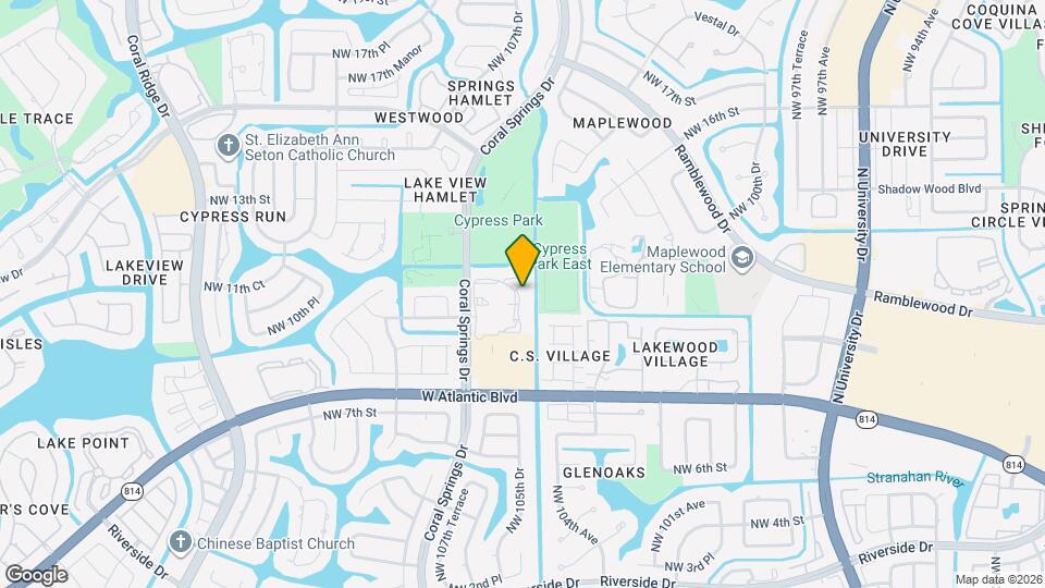 1012 Coral Club Dr Map and Location Details
