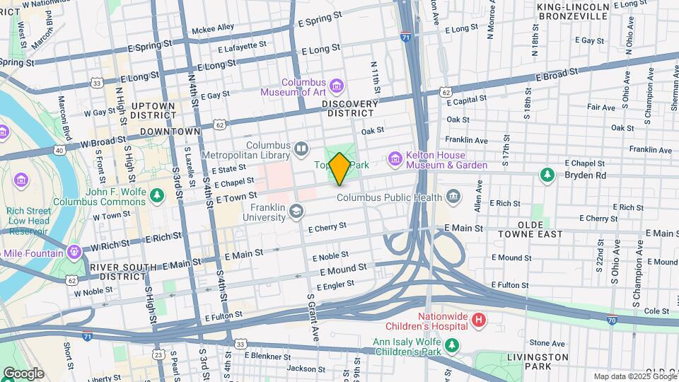 451 E Town St Map and Location Details