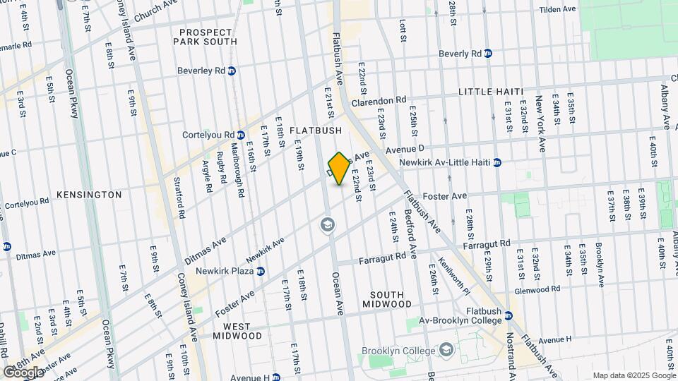 618 E 21st St Map and Location Details